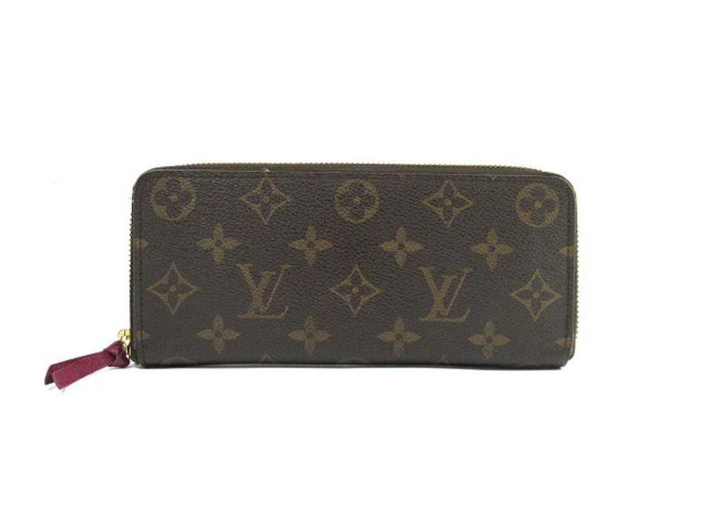 LOUIS VUITTON Portefeuille Clemence Monogram Fuschia Pink